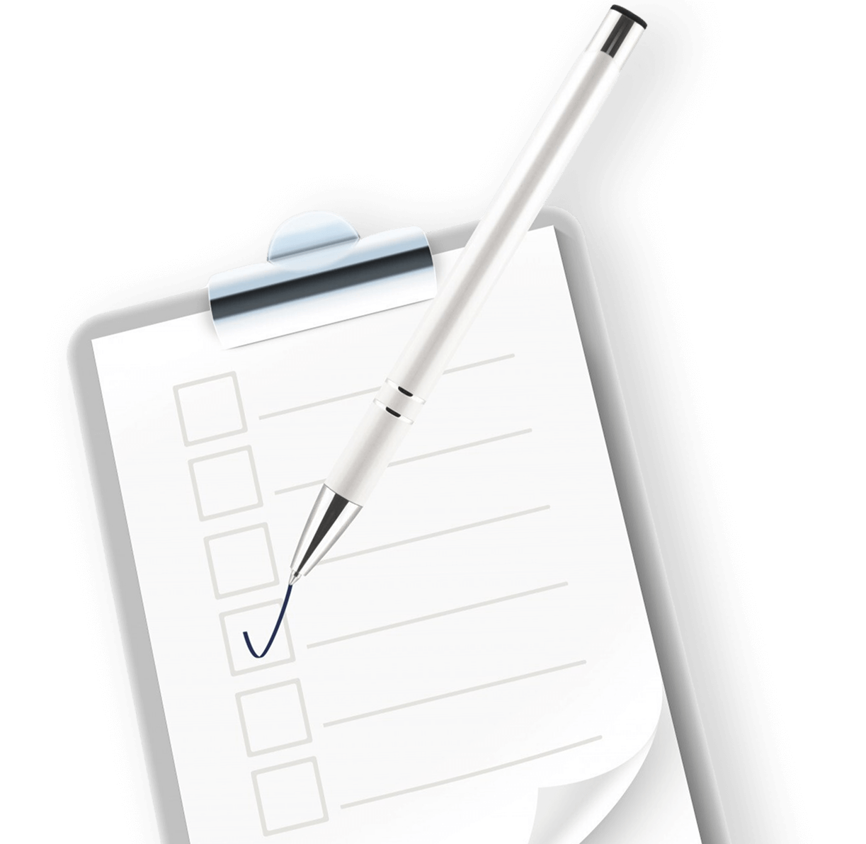 Checkliste Mit Stift Icon